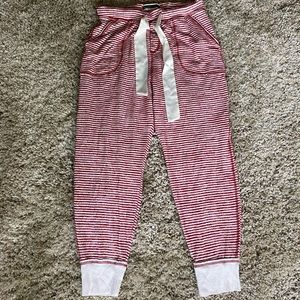 Cozy striped lounge jogger